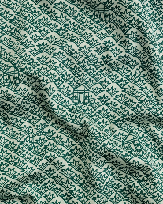 Organic Cotton Green Pyjama Bottoms, Ms Greenhouse