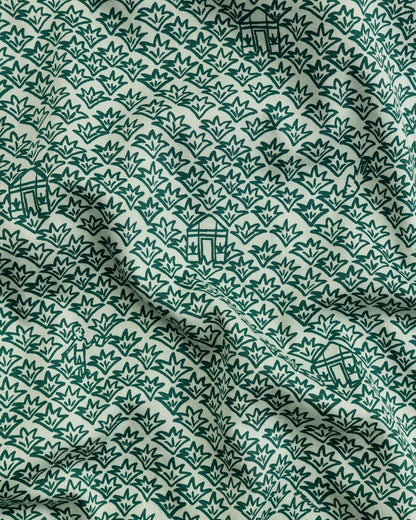 Organic Cotton Green Pyjama Bottoms, Ms Greenhouse