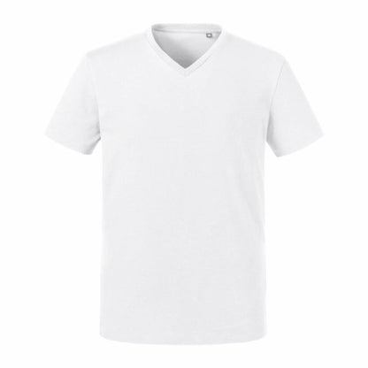 Russell Mens Pure Organic V-neck Tee